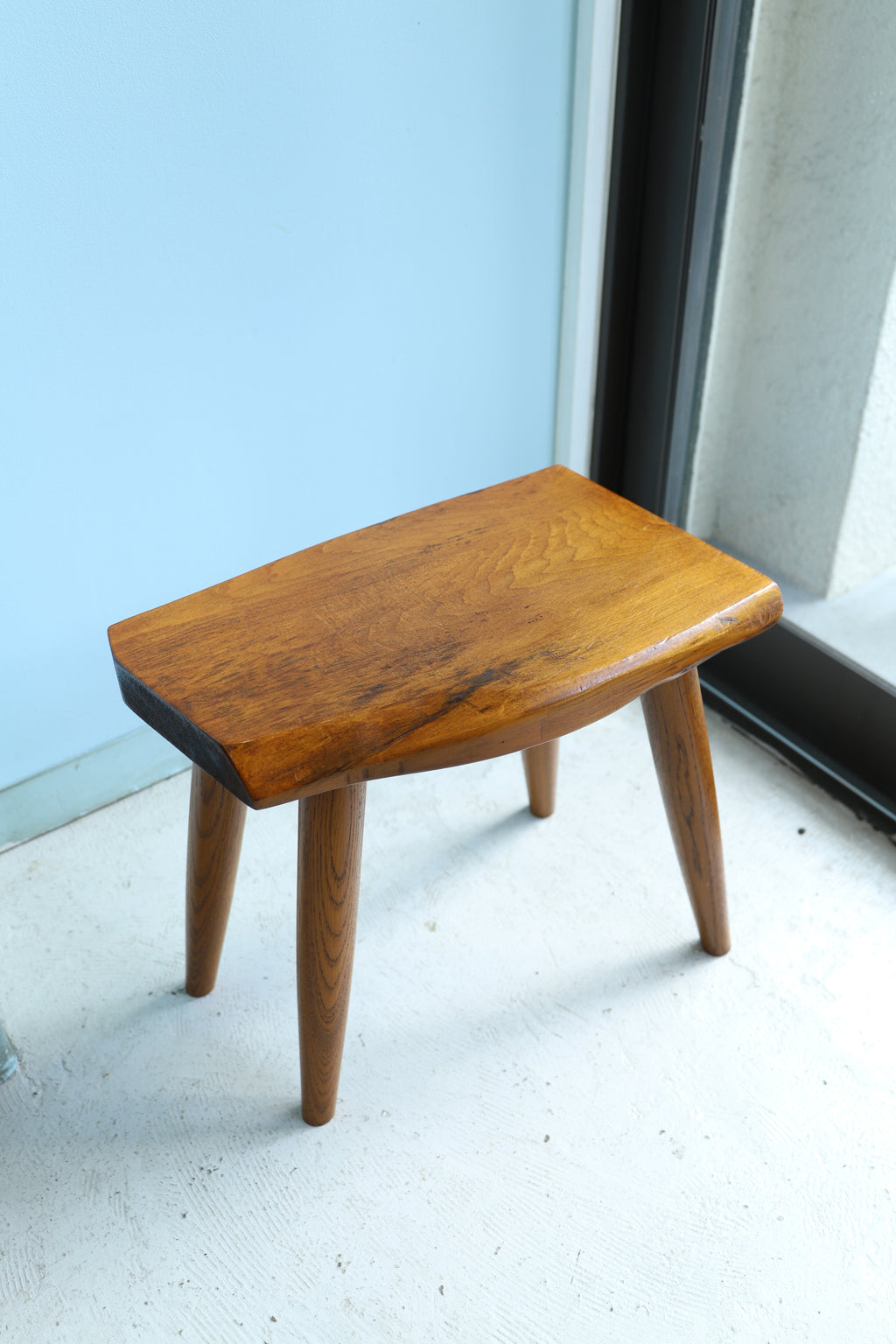 無垢材 サイドテーブル スツール 花台/Solid Wood Side Table Stool