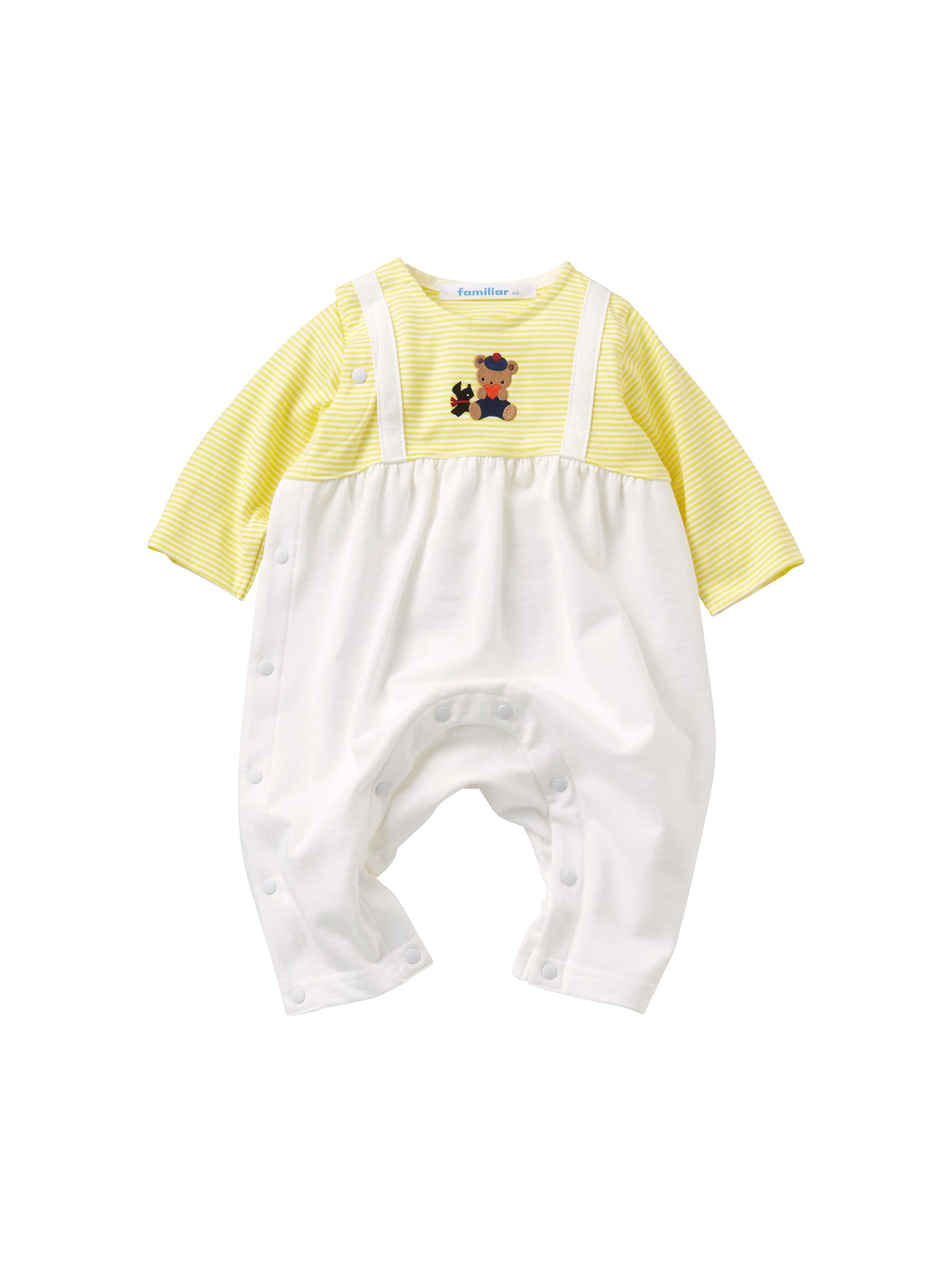 美品familiar ファミリア ベビー カバーオール 70cm 美品ファミリア