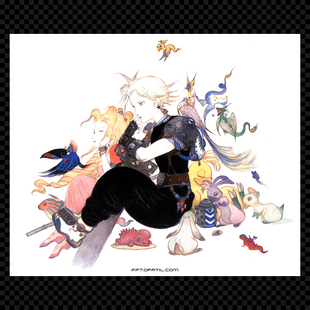 FF7 天野喜孝氏のコンセプトアート ／ ファイナルファンタジー7 完全