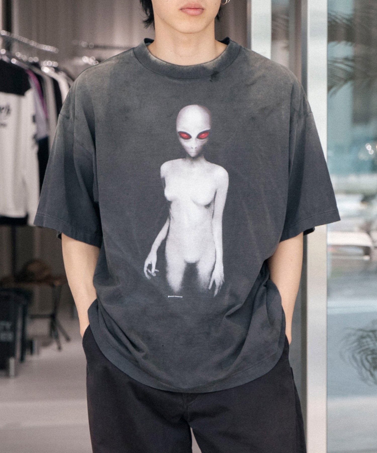 SS TEE / ALIEN - SAINT MXXXXXX (セントマイケル) - tops (トップス