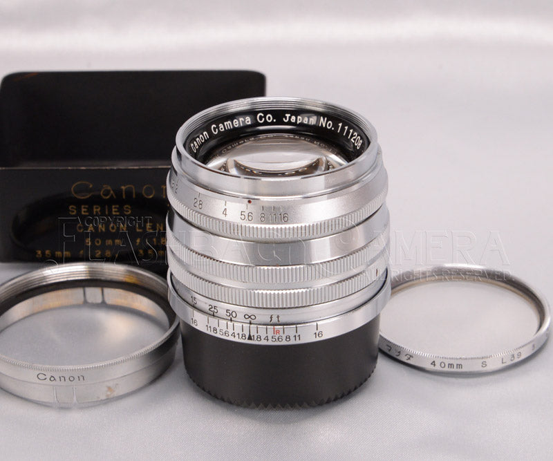 キヤノン Canon 50mm F1.8 初期 L39 LEICA #1113 キヤノン Canon 50mm