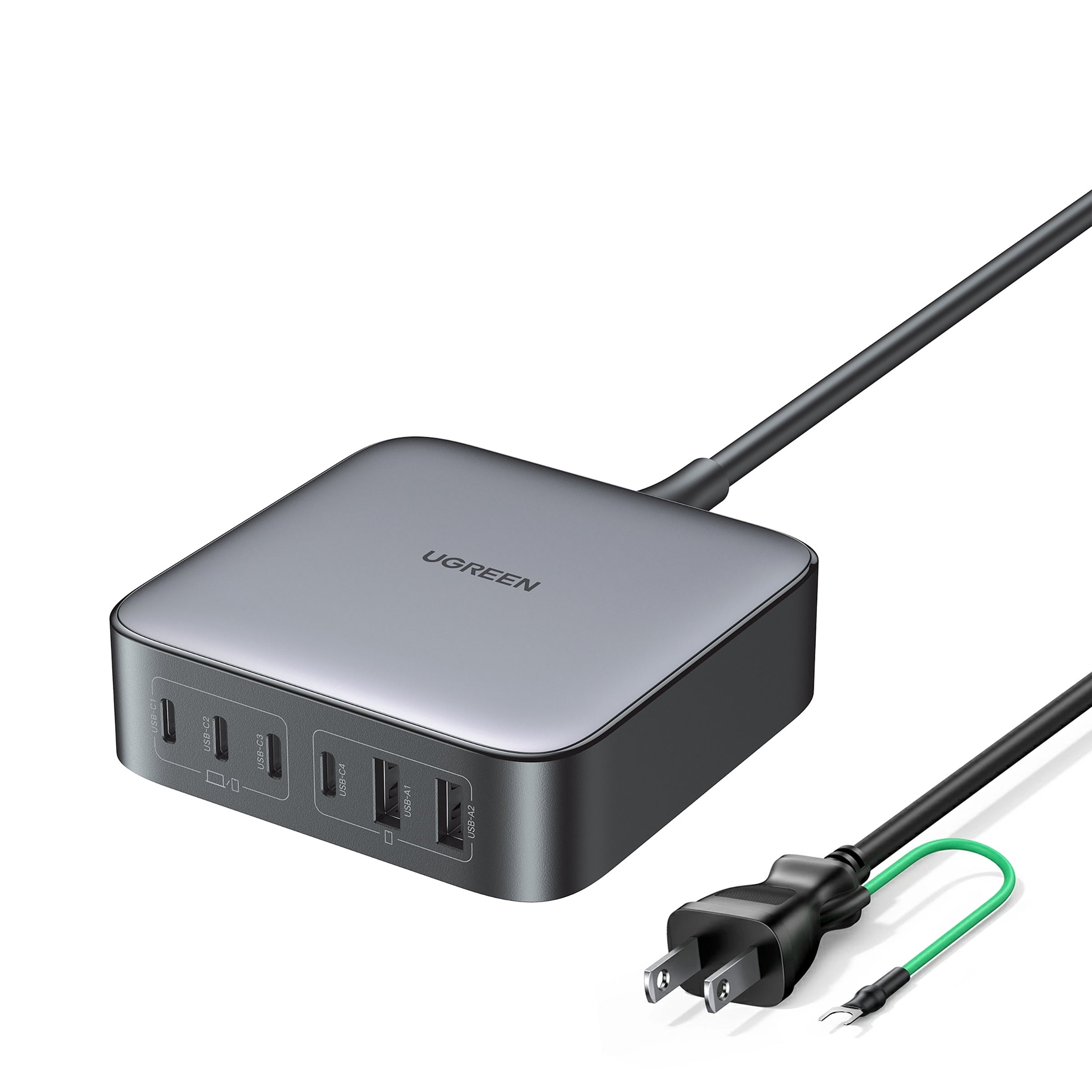 UGREEN Nexode 卓上急速充電器 200W 4C2A 6ポート ブラック 90551