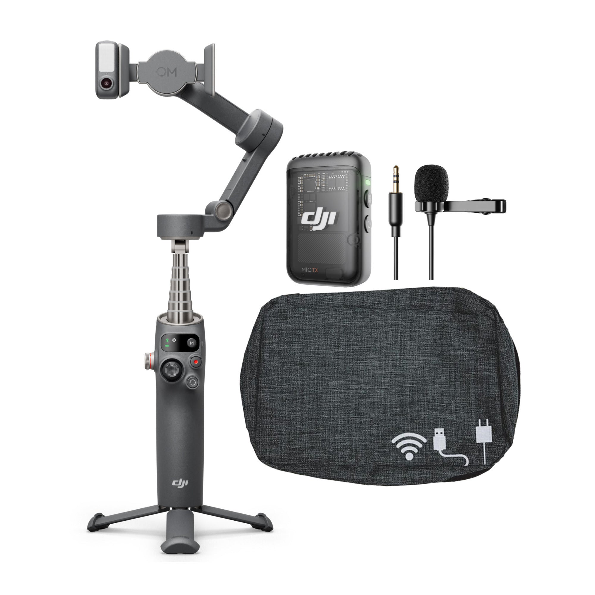 DJI Osmo Mobile 7P Gimbal with 7th Gen Stabilization with DJI Mic