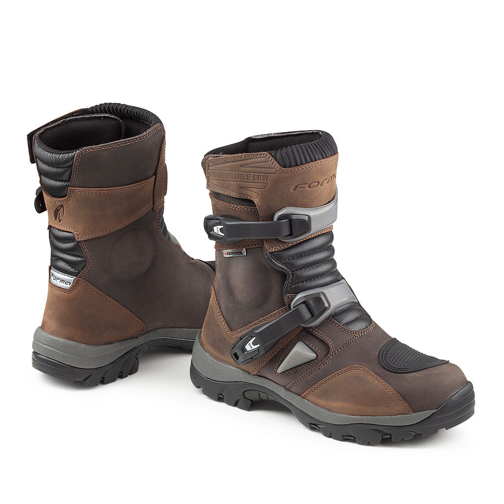 motorcycle boots | Forma Adventure Low Dry brown adv touring