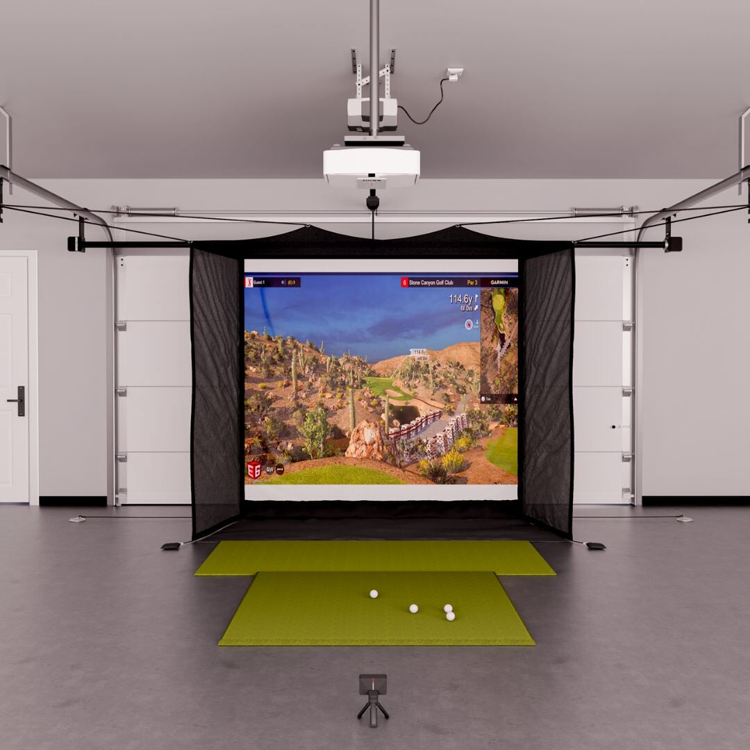 Garmin Approach R10 Garage Golf Simulator Package - by The Indoor