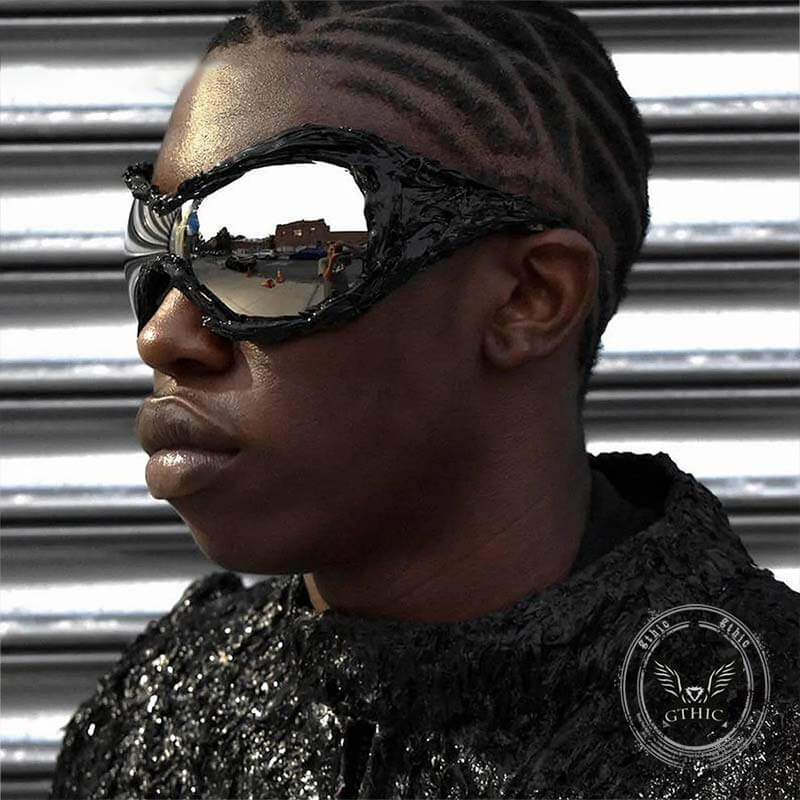 Punk Avant-Garde Drip Glue PC Sunglasses – GTHIC