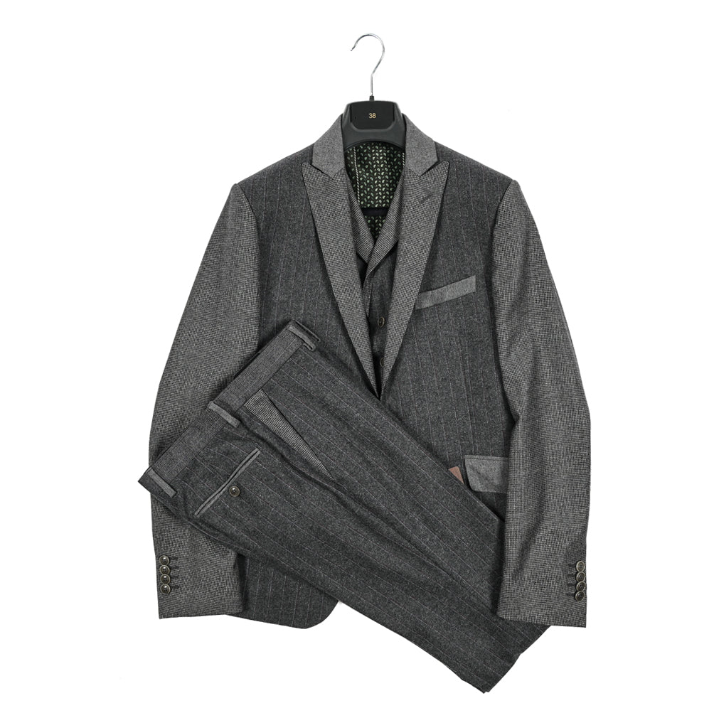 SALE｜ETRO エトロ / ウール100% クレイジーパターン 3Pスーツ