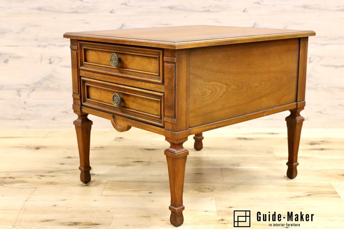 ドレクセルヘリテイジ リシェル サイドテーブル ナイトテーブル 米軍家具