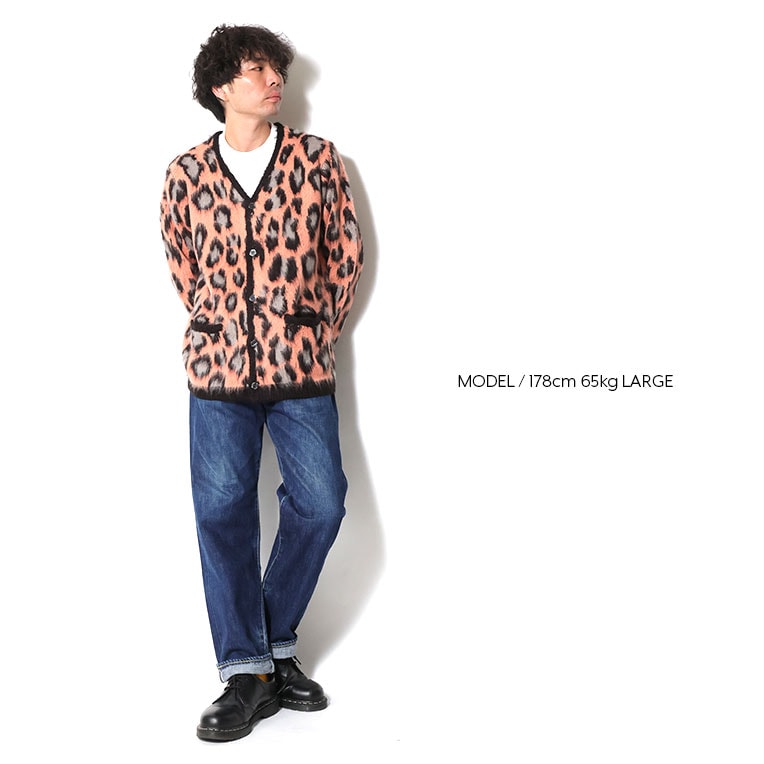 UNIVERD72 / ユニバード72 22329 MOHAIR TOUCH CARDIGAN(LEOPARD