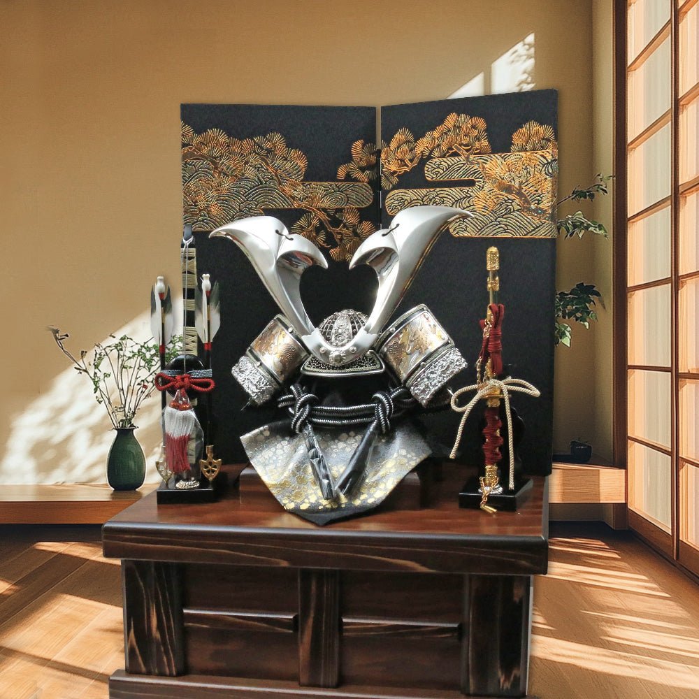 横幅46cm｜コンパクト収納兜｜五月人形 兜｜転勤族｜ モダン