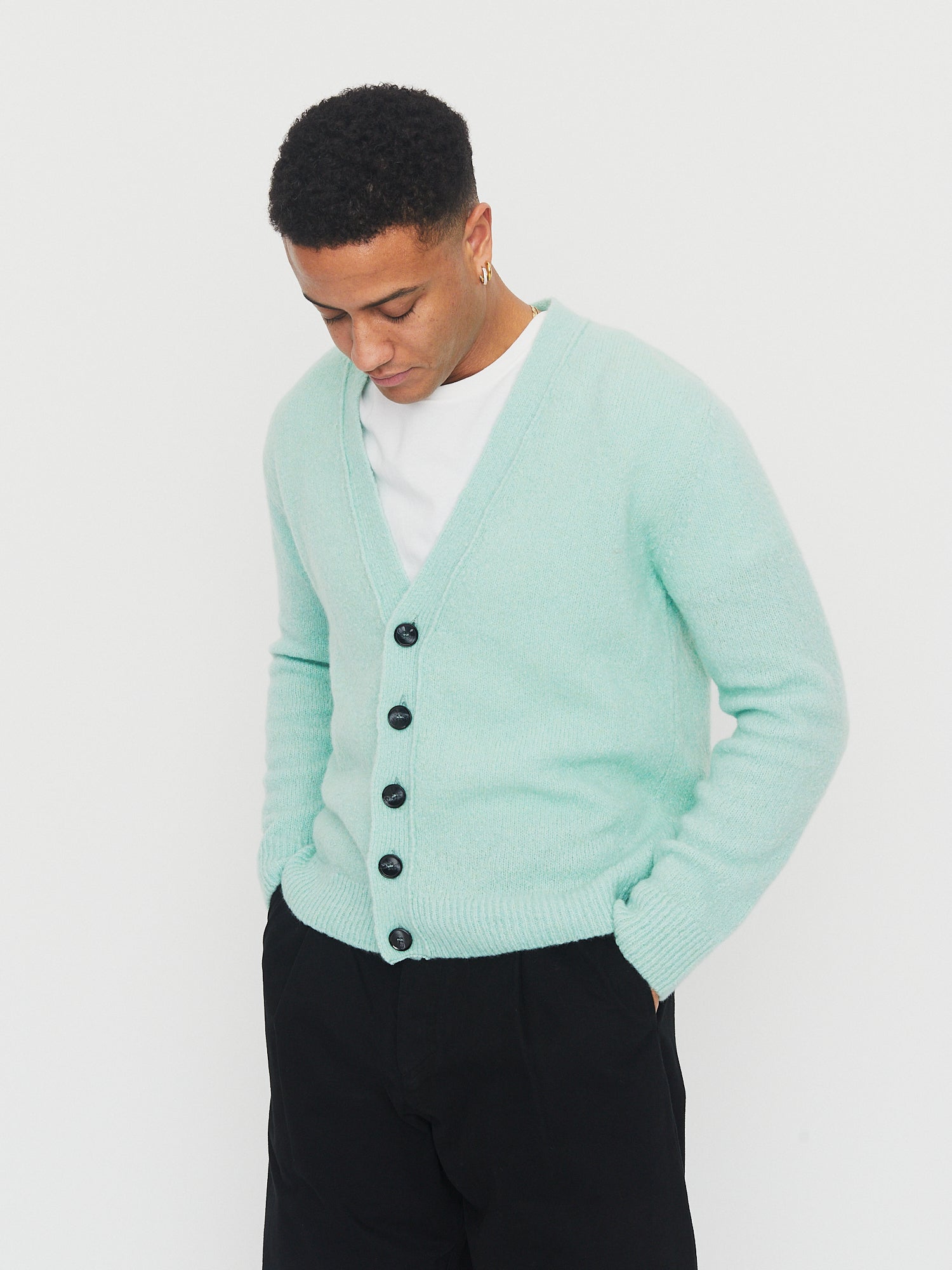 LEANDER 30-08-6 | Classic Cardigan | Mint – HANSEN Garments