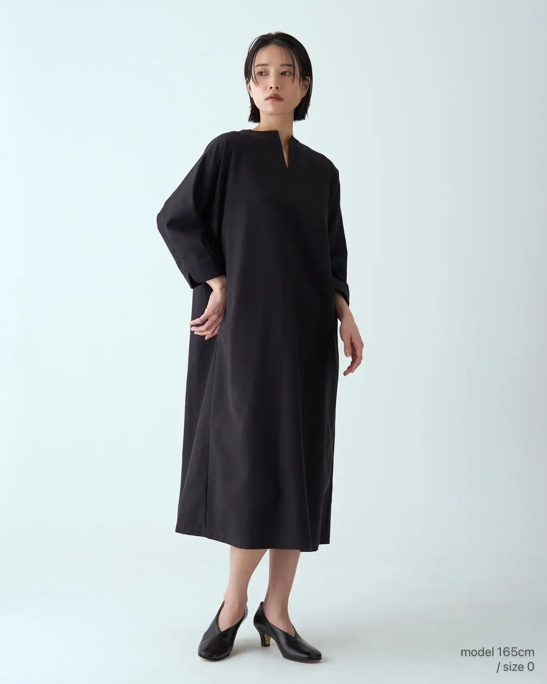 sumi ブラックドレス/フォーマル/ブラックフォーマルドレス/コットン