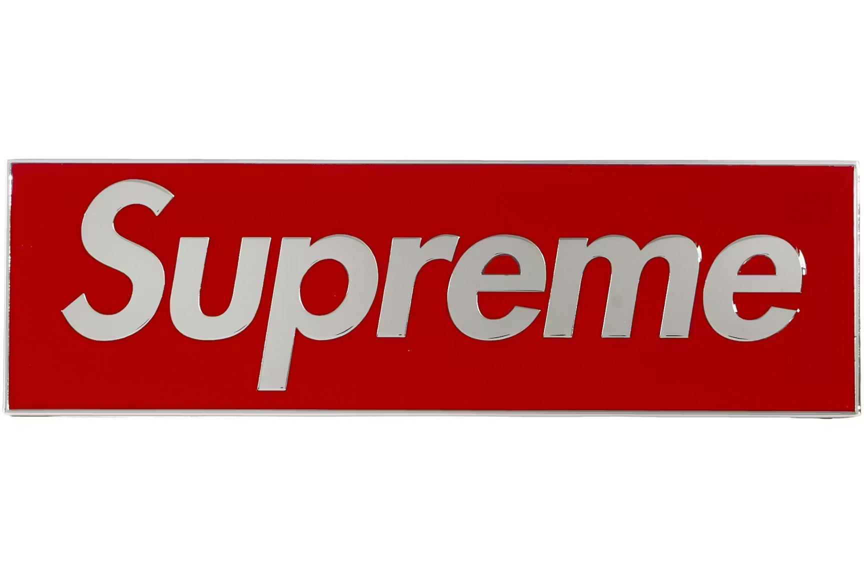 Supreme Box Logo Car Emblem Red – HIGHKIOSK