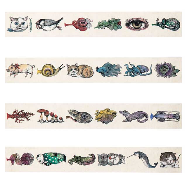 ヒグチユウコxホルベイン2018 マスキングテープ30 全4種セット