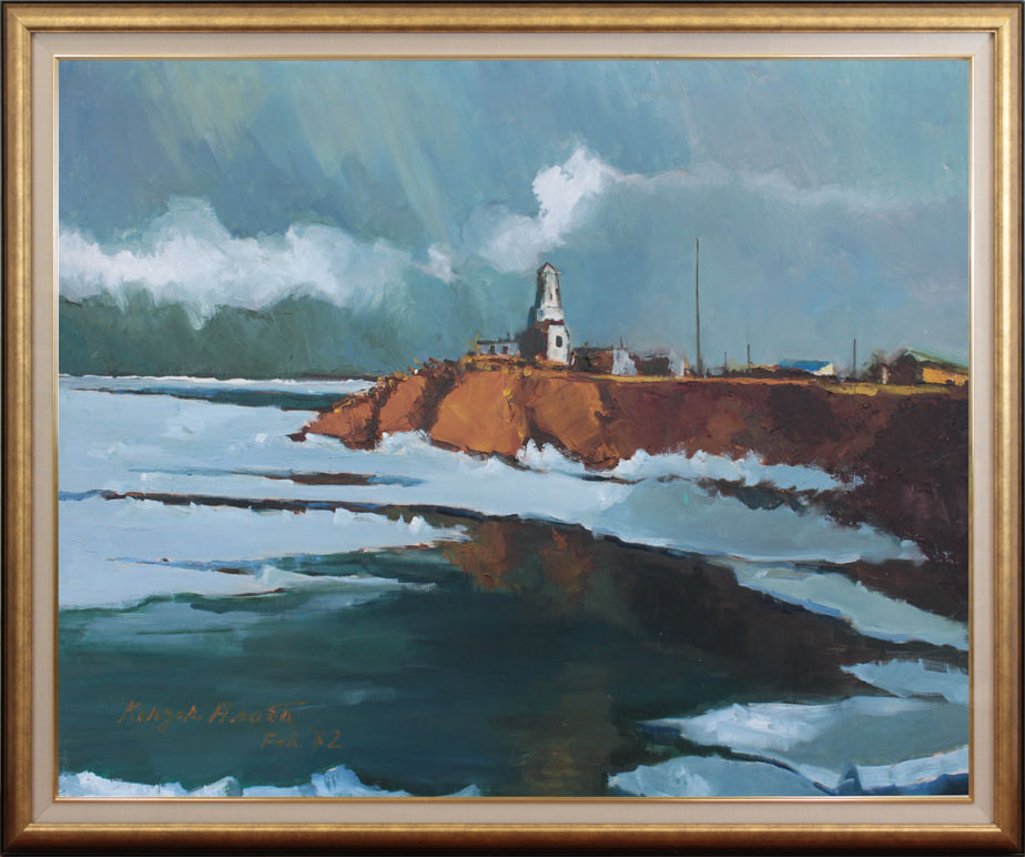 ノサップ岬 油絵 P8（455×333mm） 納沙布 岬 ノサップ岬 油絵 P8（455