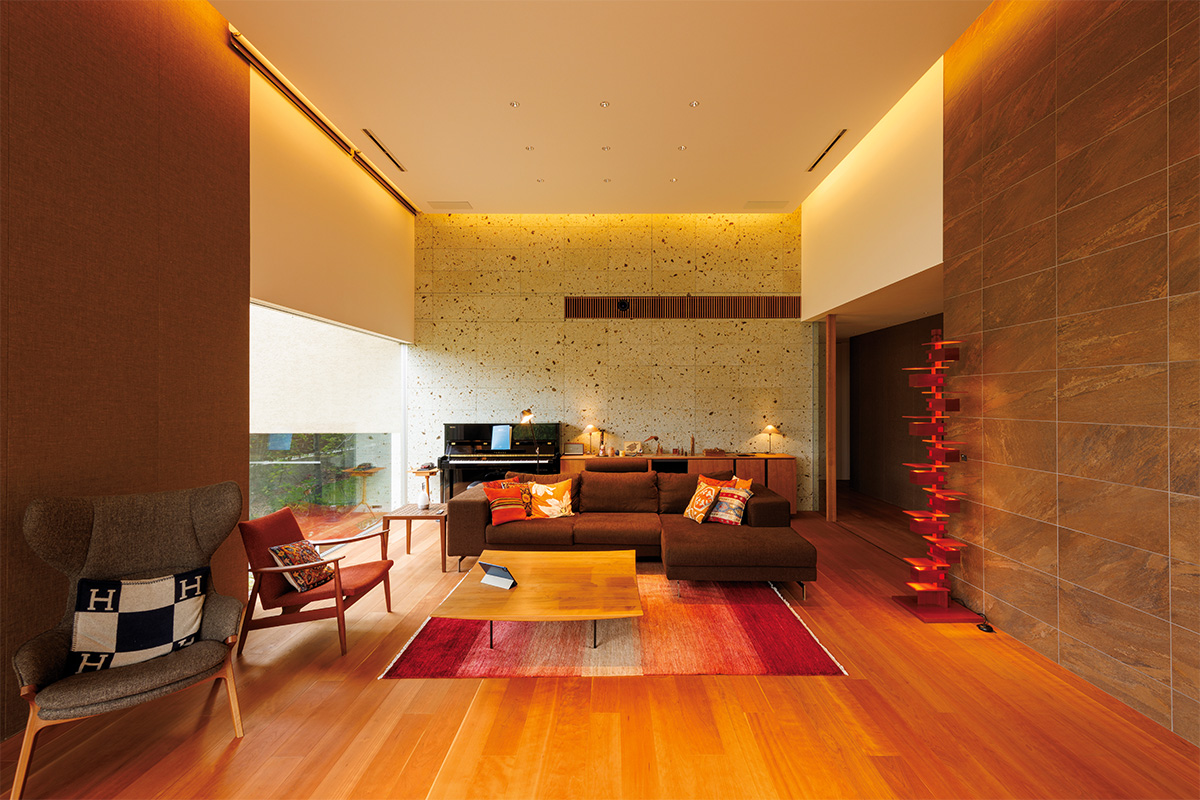 リビングシアターCASE64 緑を愉しむ住まいに寄り添う瀟洒なビルトイン