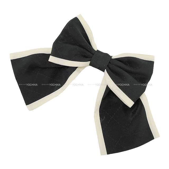 2024年 新作 CHANEL シャネル バレッタ リボン バイカラー ココマーク