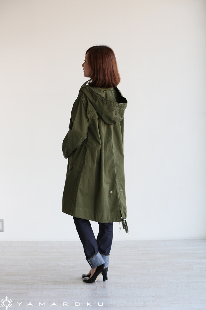 MUVEIL WORK（ミュベールワーク）製品染めモッズコート | YAMAROKU New