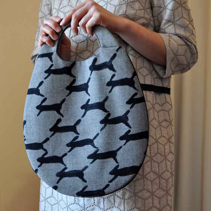 ミナペルホネンrun run runエッグバッグgray | Lin total fashion