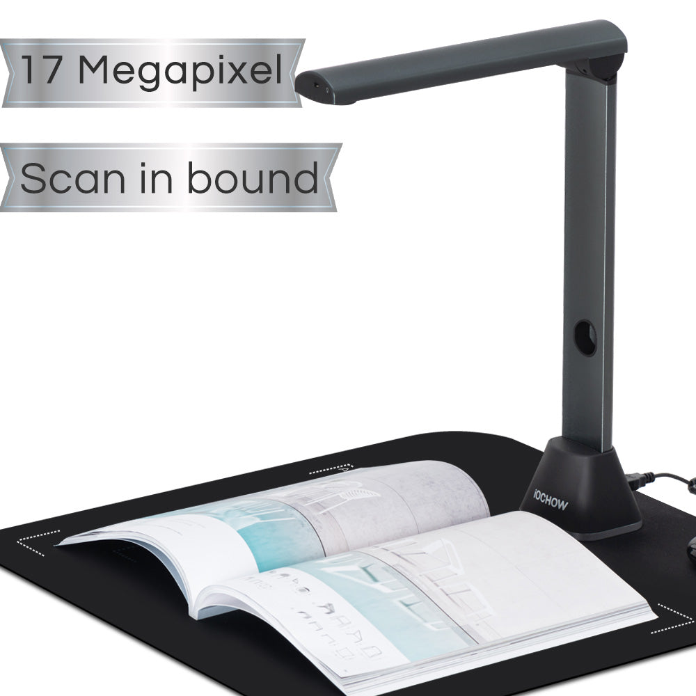 S3 Book & Document Camera, 17MP High Definition Professional Book