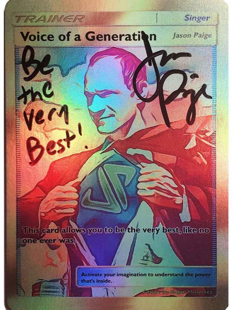 Buy Autographed Jason Paige Voice Of A Generation Holo Card