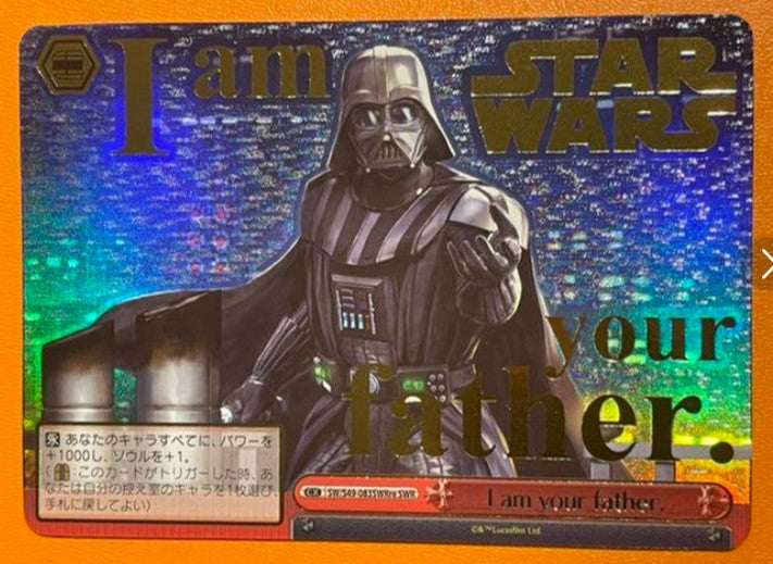 Weiss Schwarz STAR WARS I am your father. SWR Mint – japanmaster