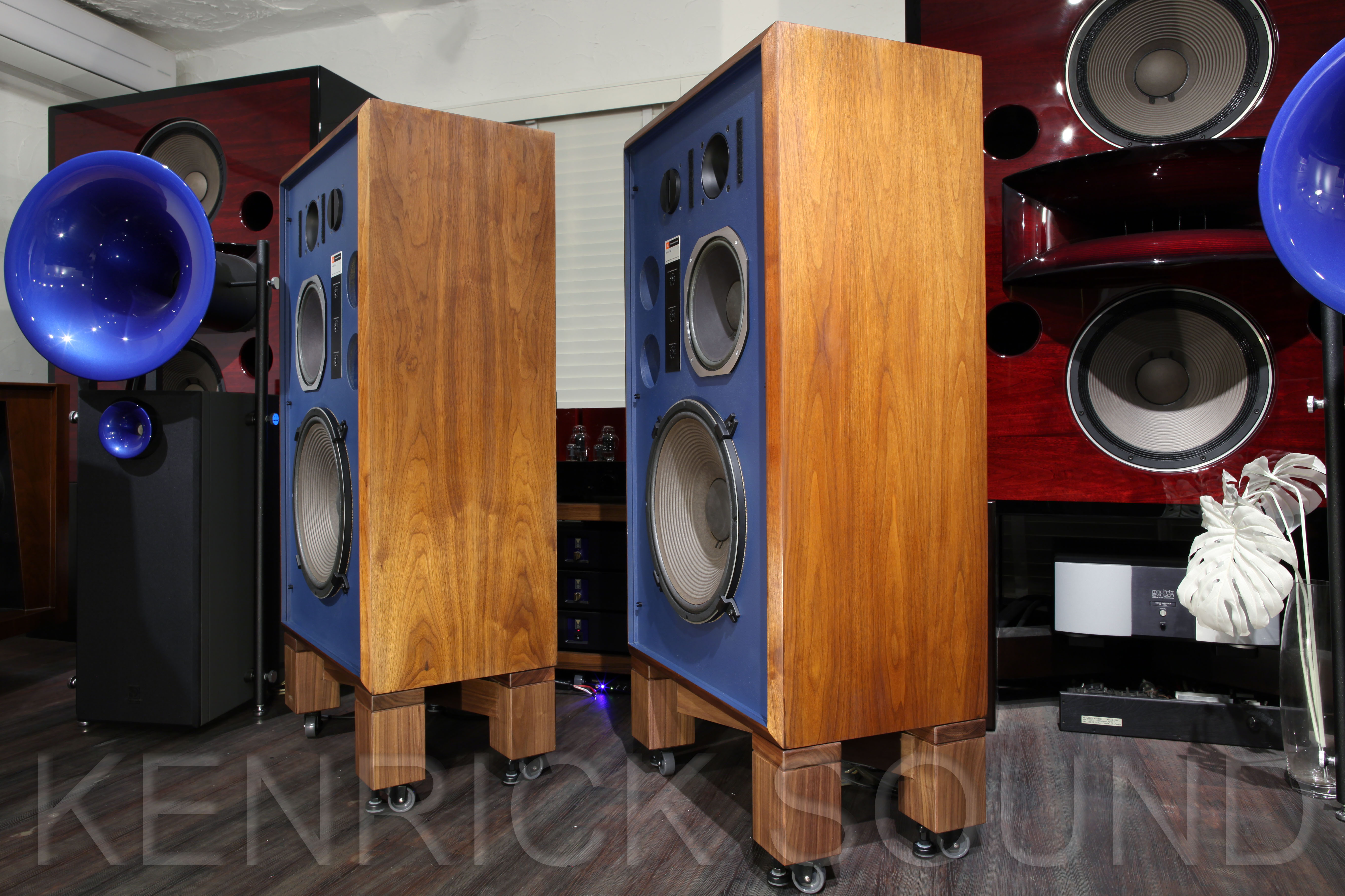 JBL 4344 豊かな音色 天然木キャビネット ブルーバッフル - ケンリック