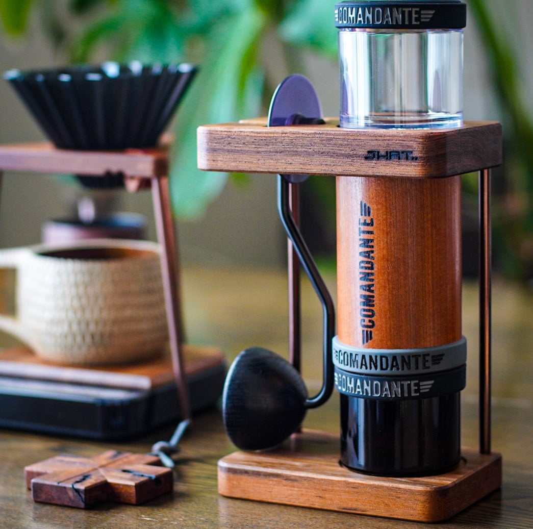 JHAT.. Coffee grinder stand for Comandante C40/C60 【Teak】