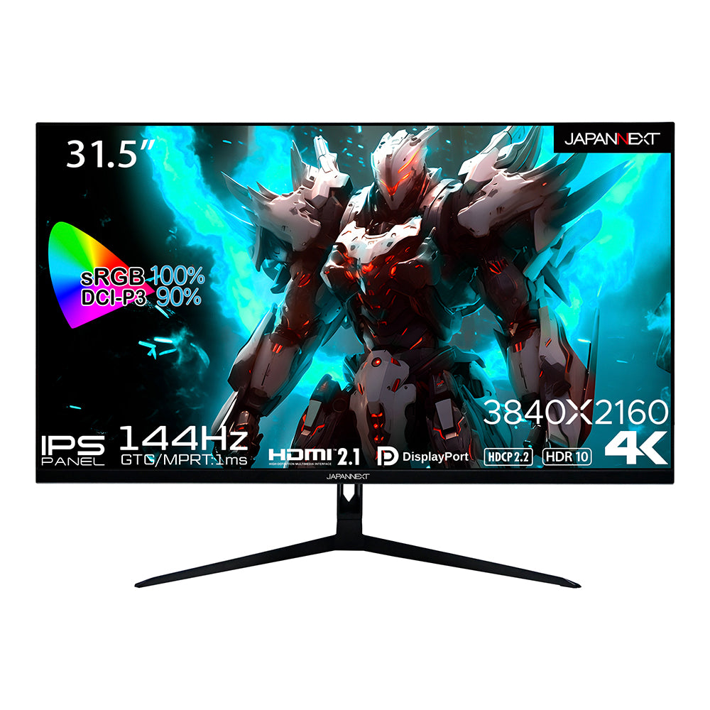 JAPANNEXT 31.5インチ IPSパネル 4K(3840x2160)解像度 144Hz対応