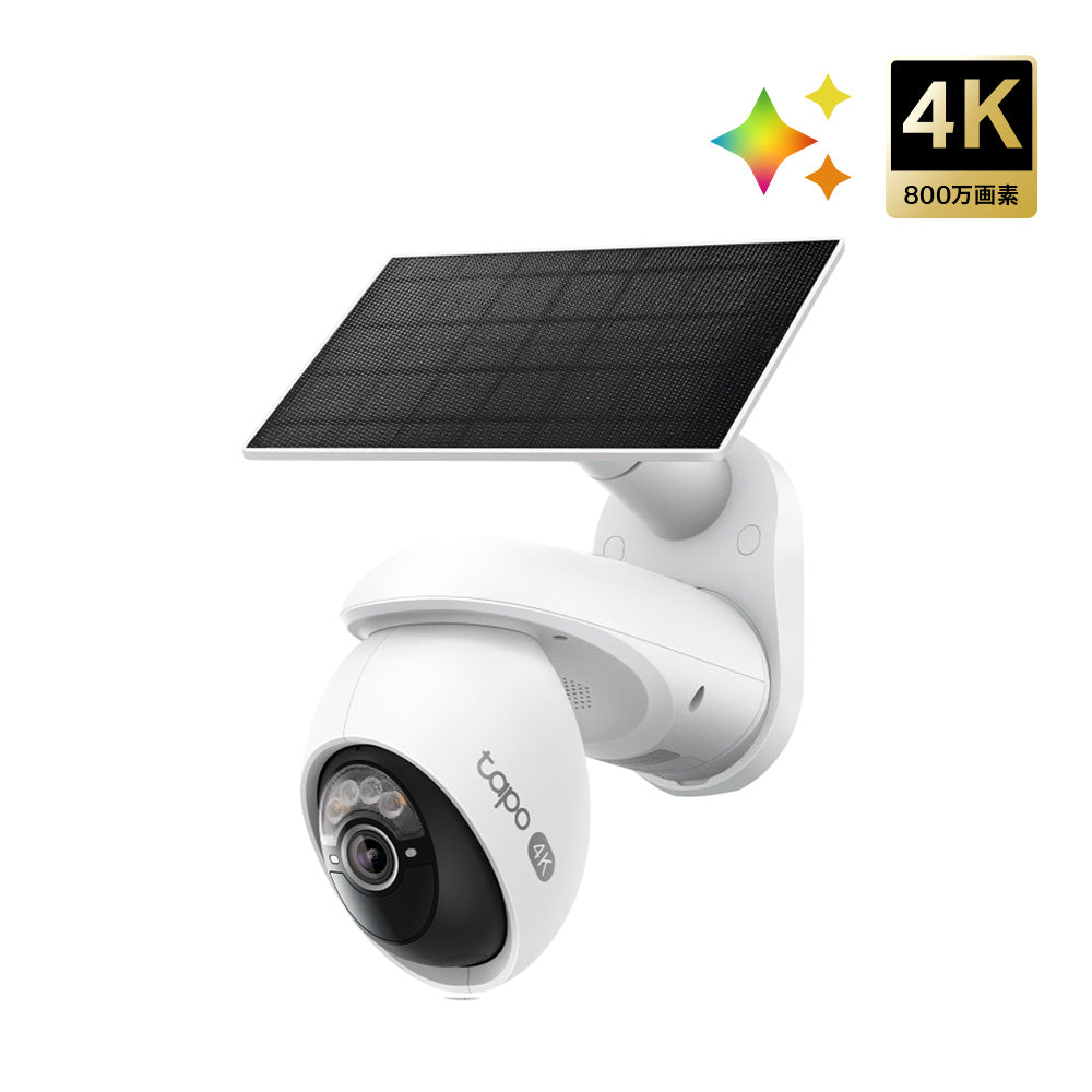 tapo ソーラーパワー防犯カメラキット 4K モデル名: 7C92 KIT tapo