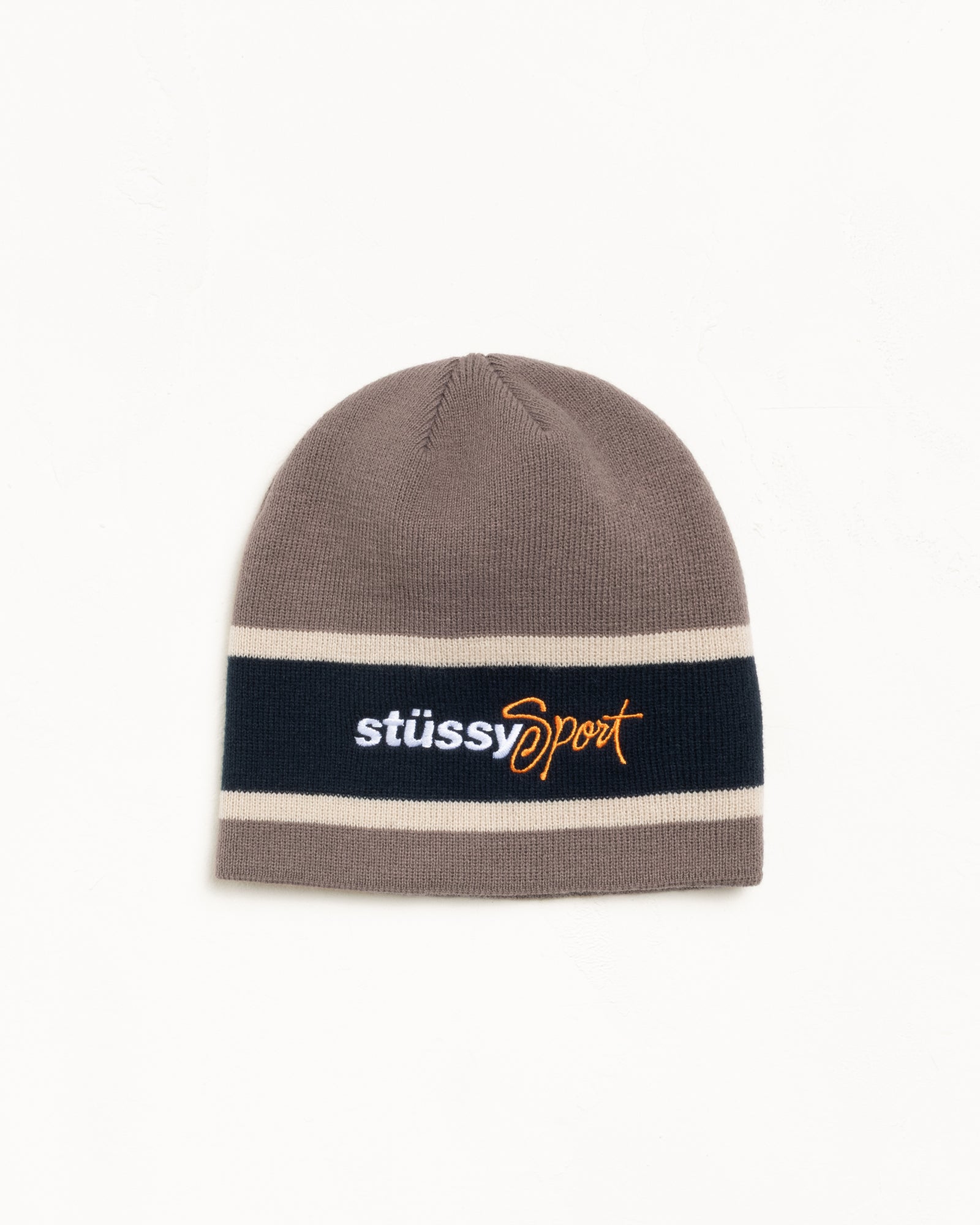 Stüssy Sport Stripe Skullcap – Sand | Headwear | Stüssy Japan