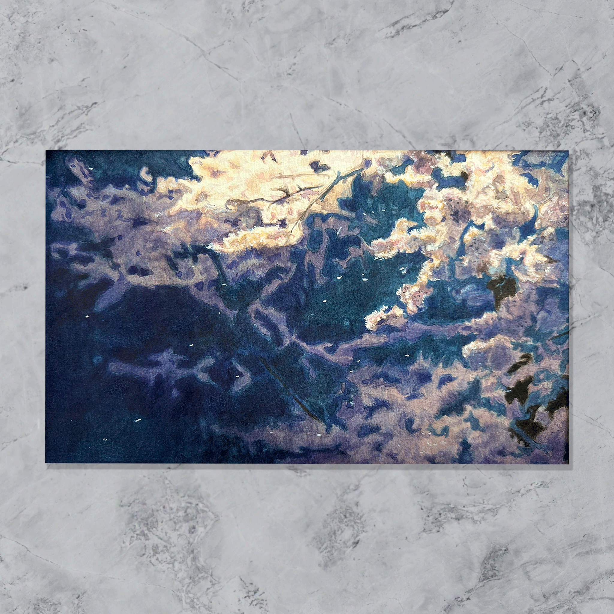 夜桜 (165㎜×265mm) – Kuronuma Art