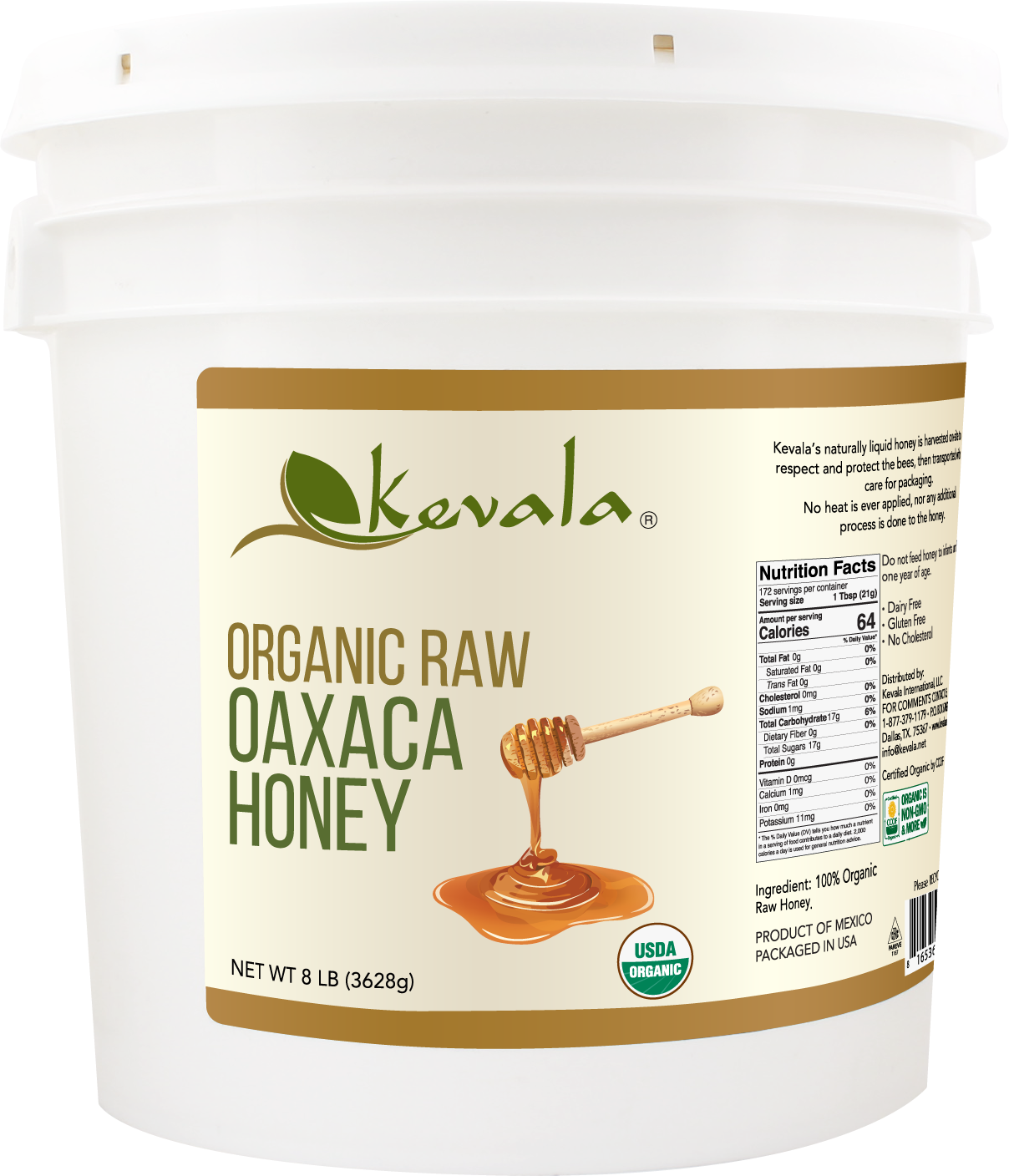 Organic Raw Oaxaca Honey 8 lb – Kevala