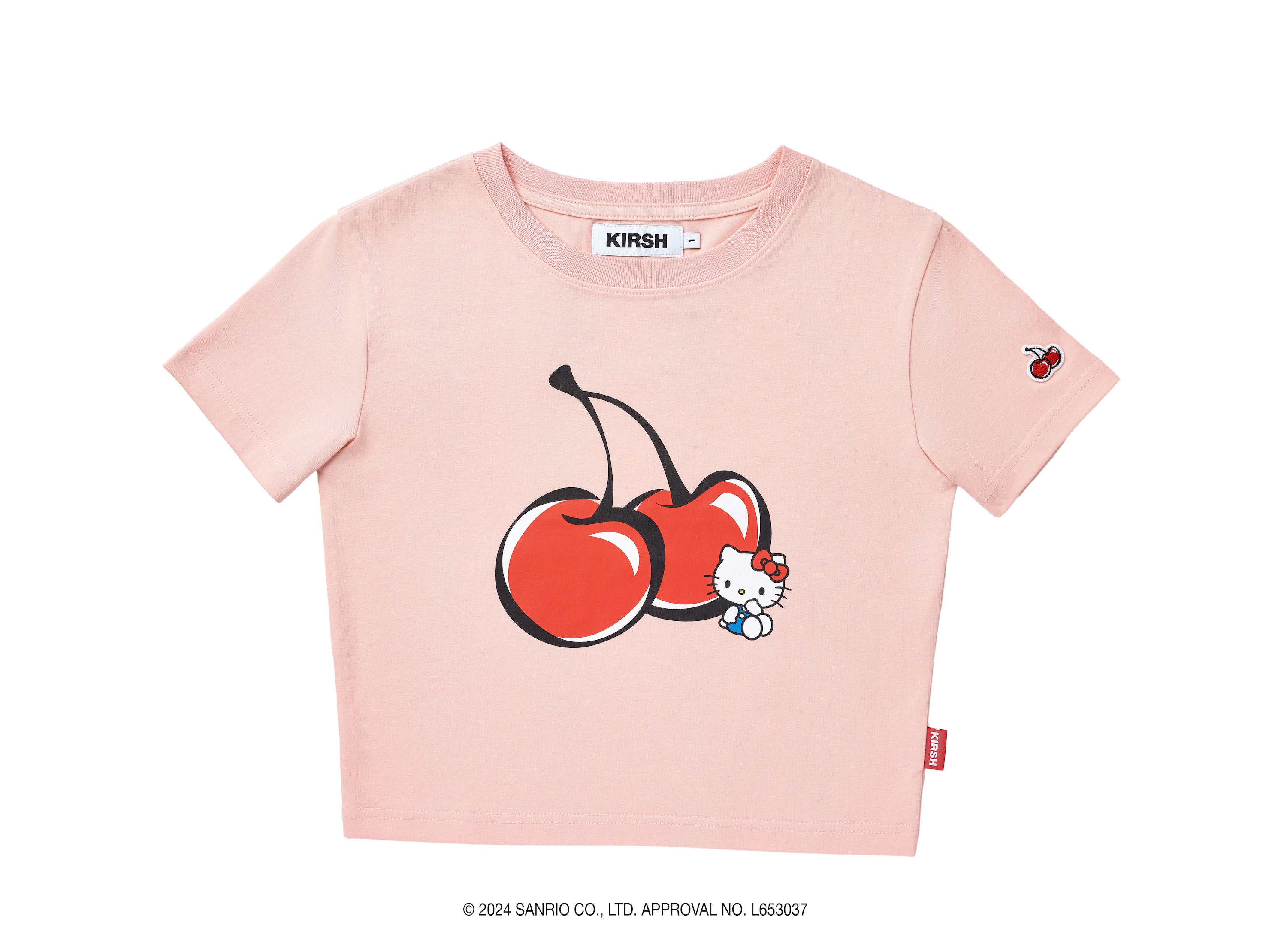 KIRSH X HELLO KITTY】チェリークロップTシャツ【サーモン】