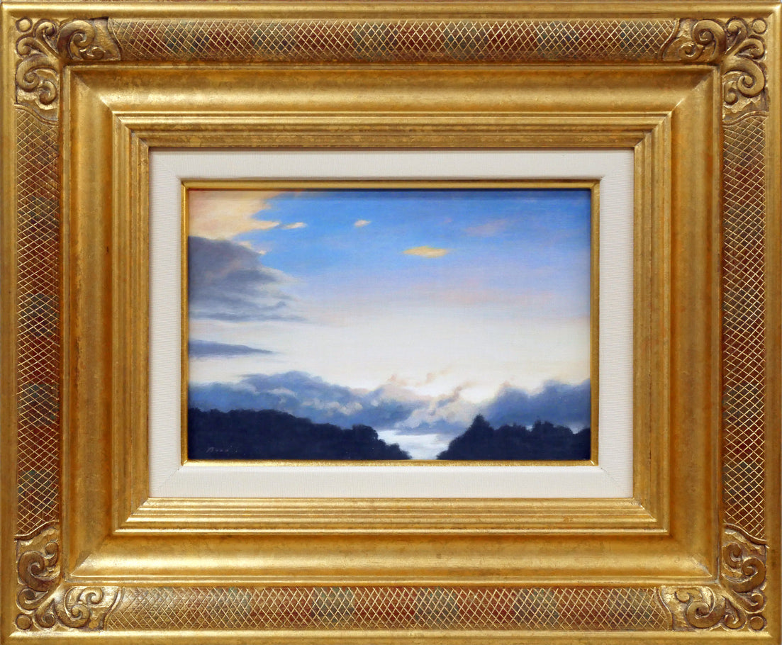 佐々木敏光「夕空」油絵・SM 絵画買取・販売の小竹美術