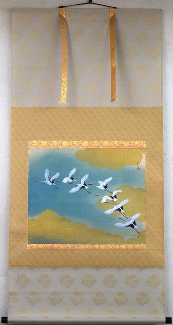 複製/川端龍子/登龍図/工芸/桐題箱付/布袋屋掛軸HH-110