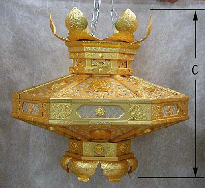 六角菱灯篭｜仏壇・寺院用仏具製造販売の【株式会社 小寺製作所】滋賀