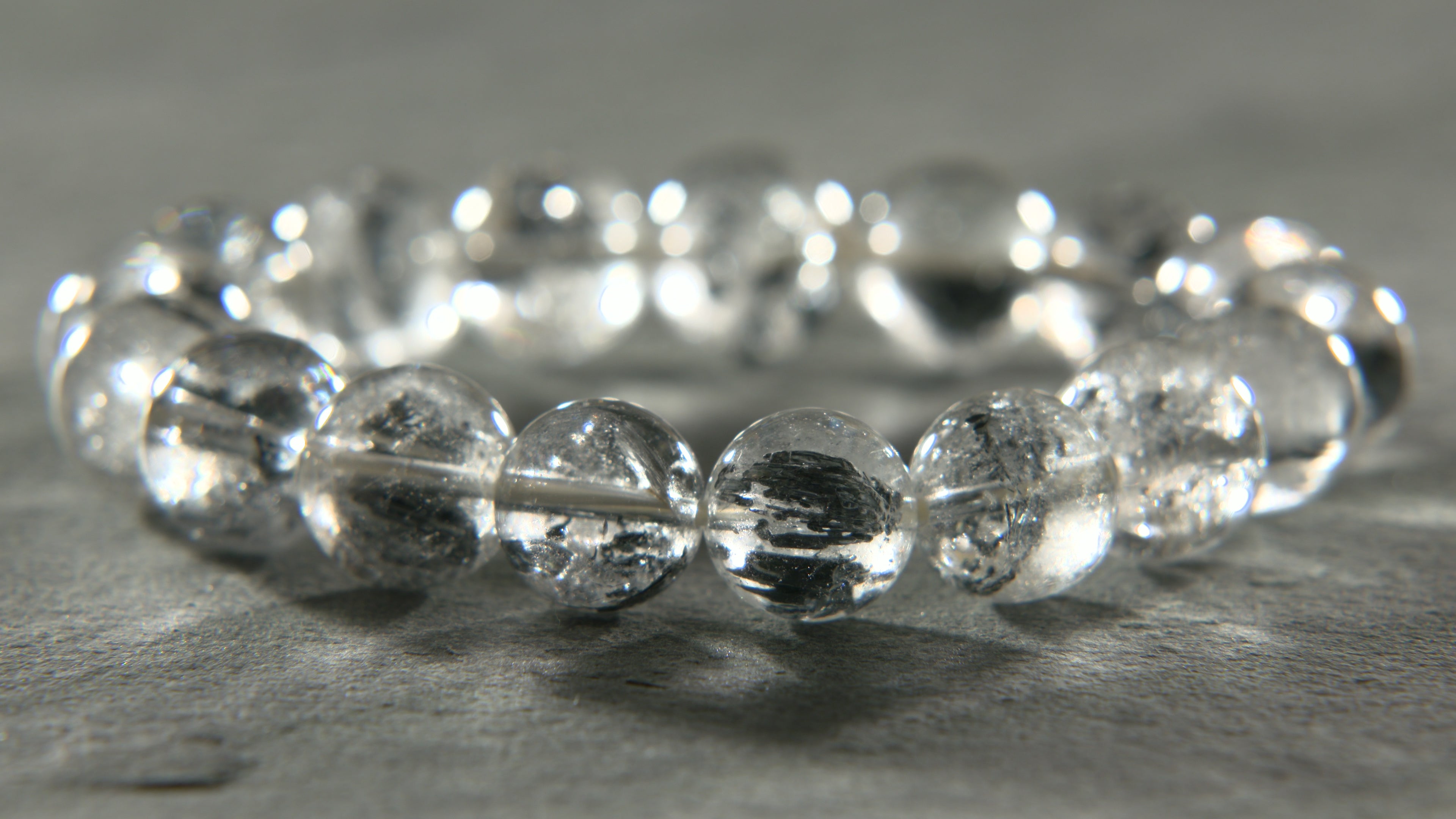 スティブナイトインクォーツ ブレスレット 12mm | 希少天然石 | Kou