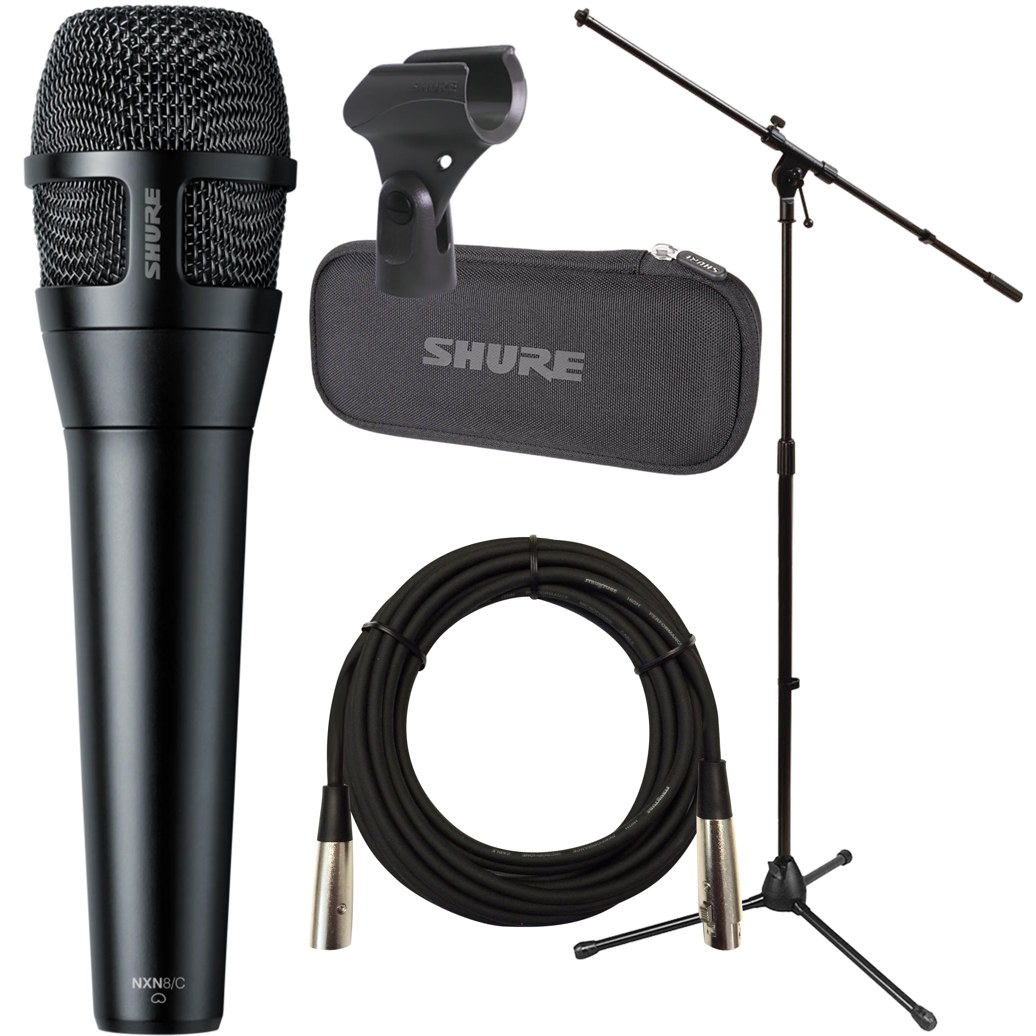 Shure Nexadyne 8/C Cardioid Dynamic Vocal Microphone PERFORMER PAK