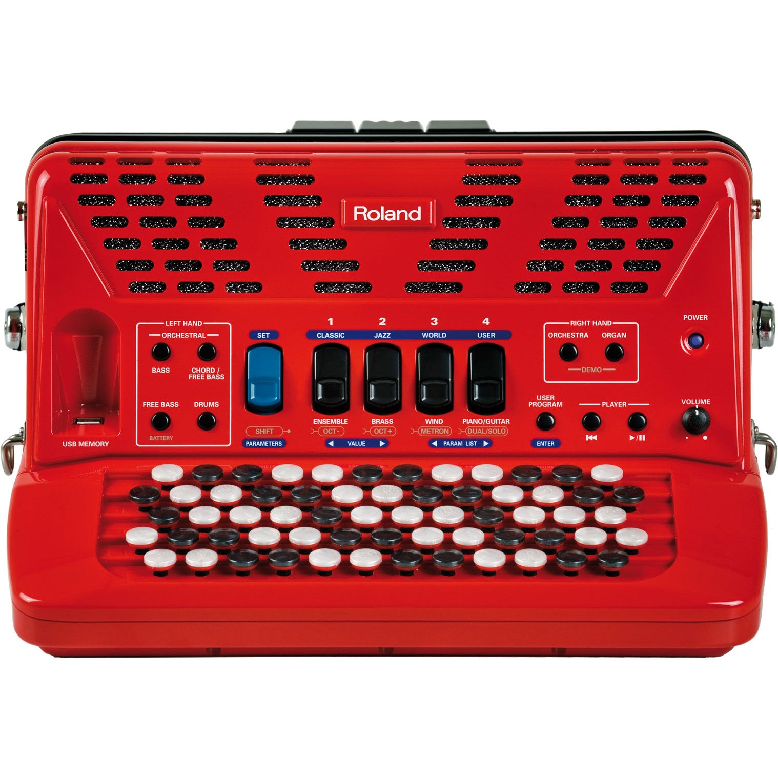 Roland FR-1xb V-Accordion Lite Dale Mathis Edition - Red – Kraft Music