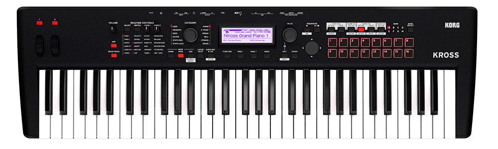Korg Kross 2 61 Music Workstation - Matte Black CARRY BAG KIT