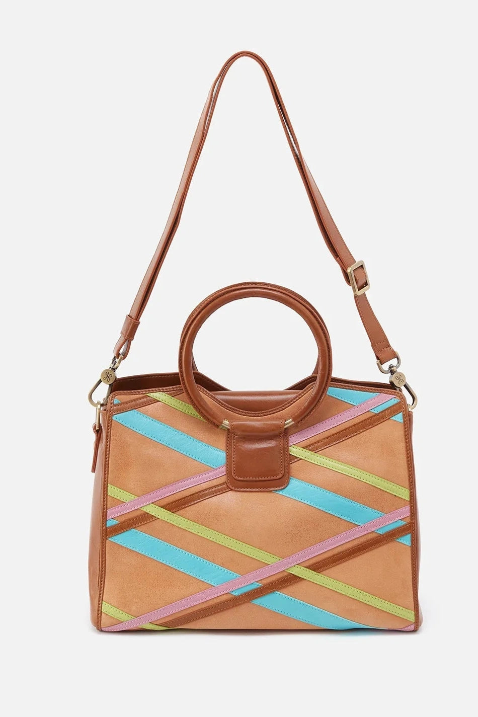 Heidi Satchel Mixed Leather - Hobo - Lush Lemon