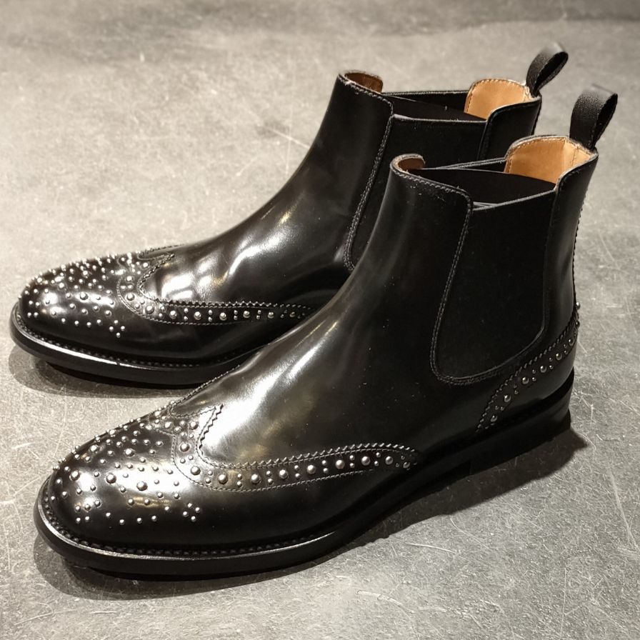 極美品【Church's】チャーチ ケッツビー サイドゴアブーツ スタッズ