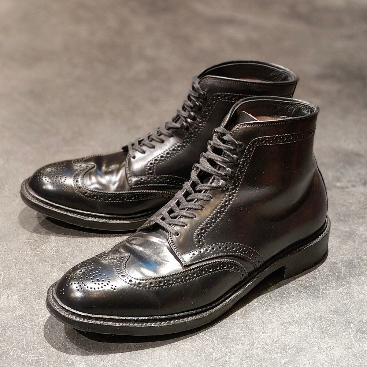 使用数回 【ALDEN】オールデン 44651HC ウイングチップ ブーツ コード
