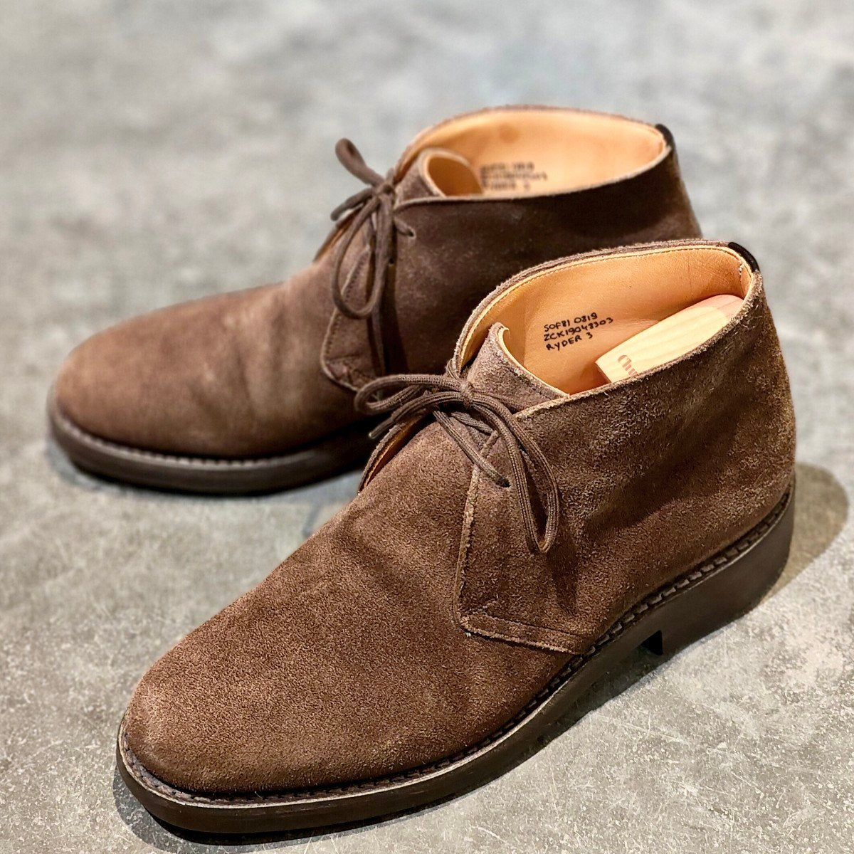 美品【Church's】チャーチ ライダー3 チャッカブーツ スエード 4都市