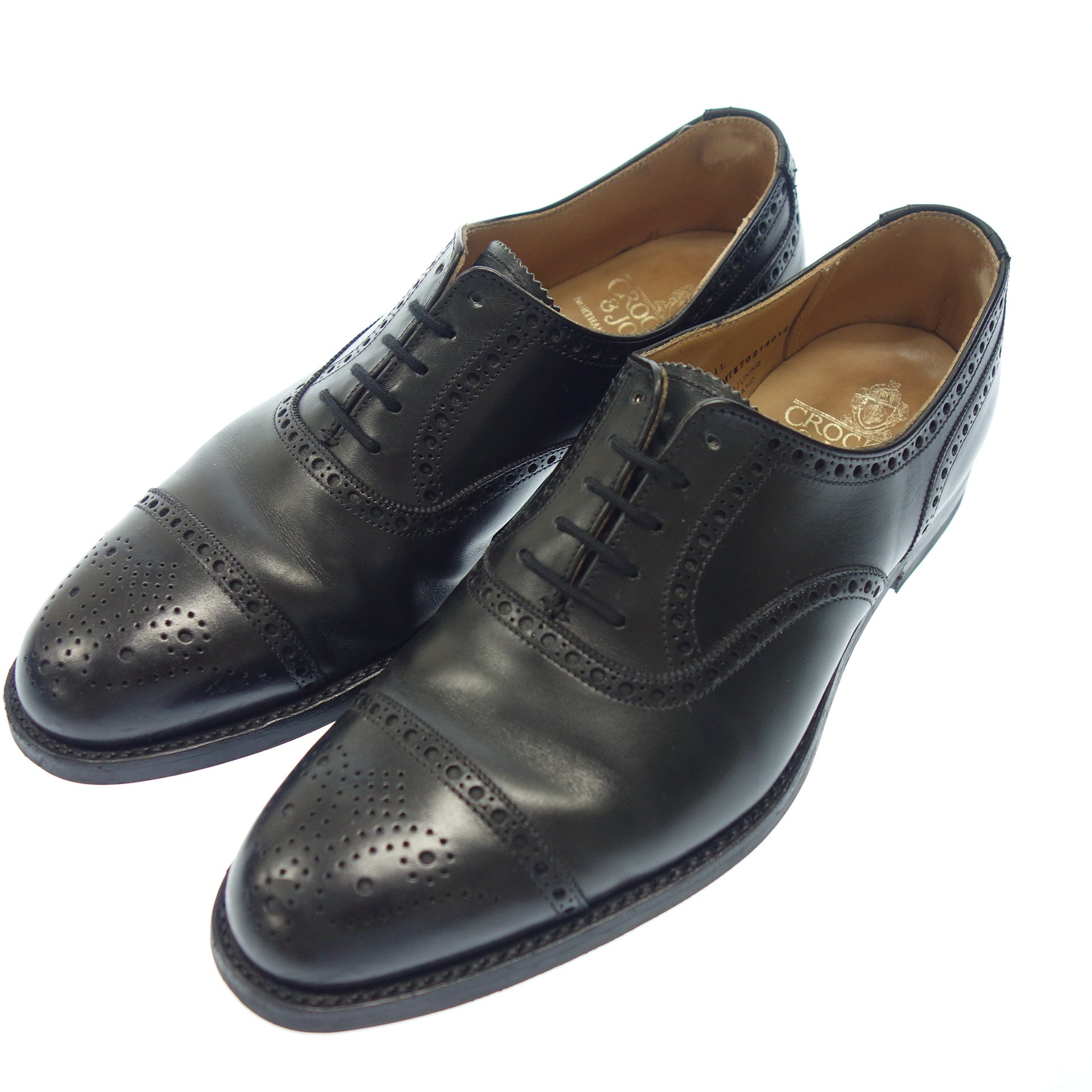 Crockett＆Jones】クロケット＆ジョーンズ YEOVIL セミブローグ カーフ