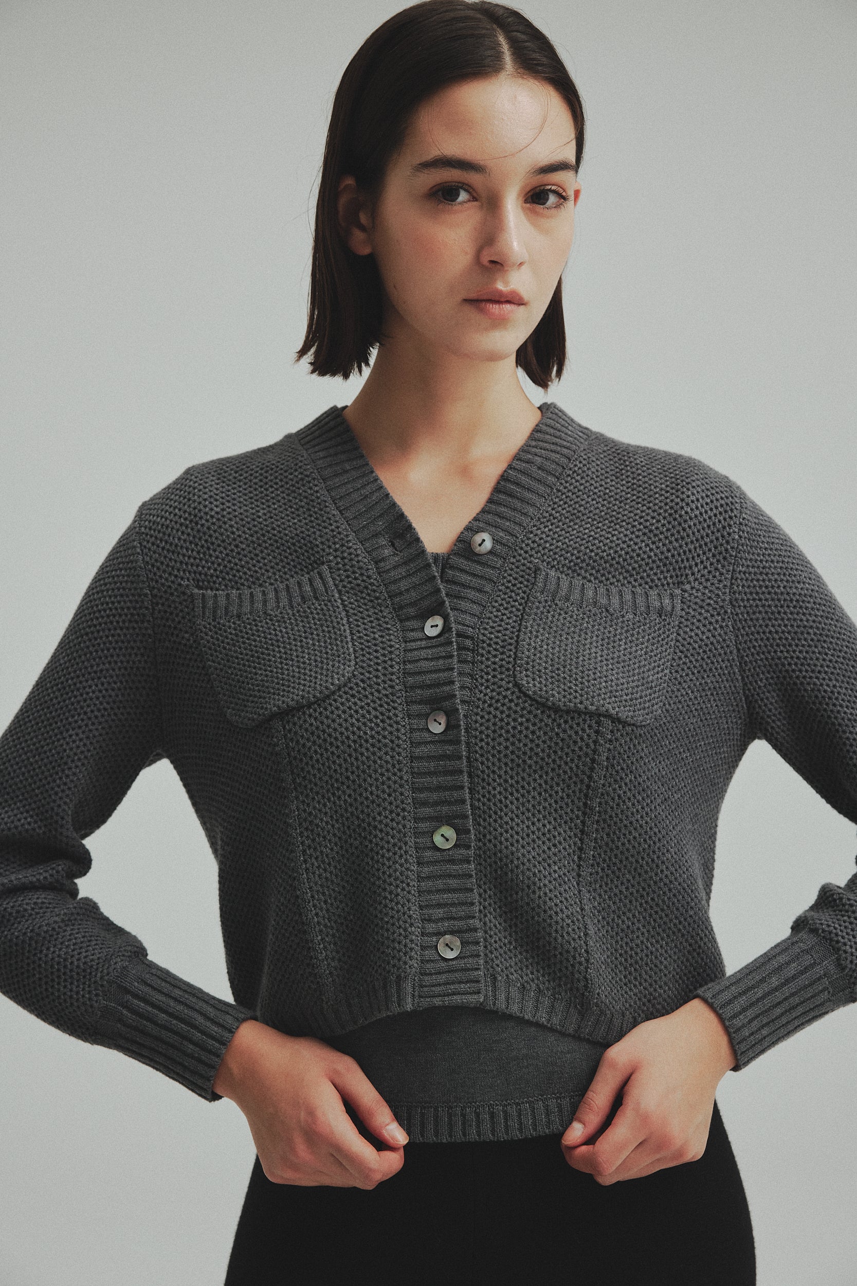 再入荷】Basket Knit Cardigan – L'AUBE BLANC