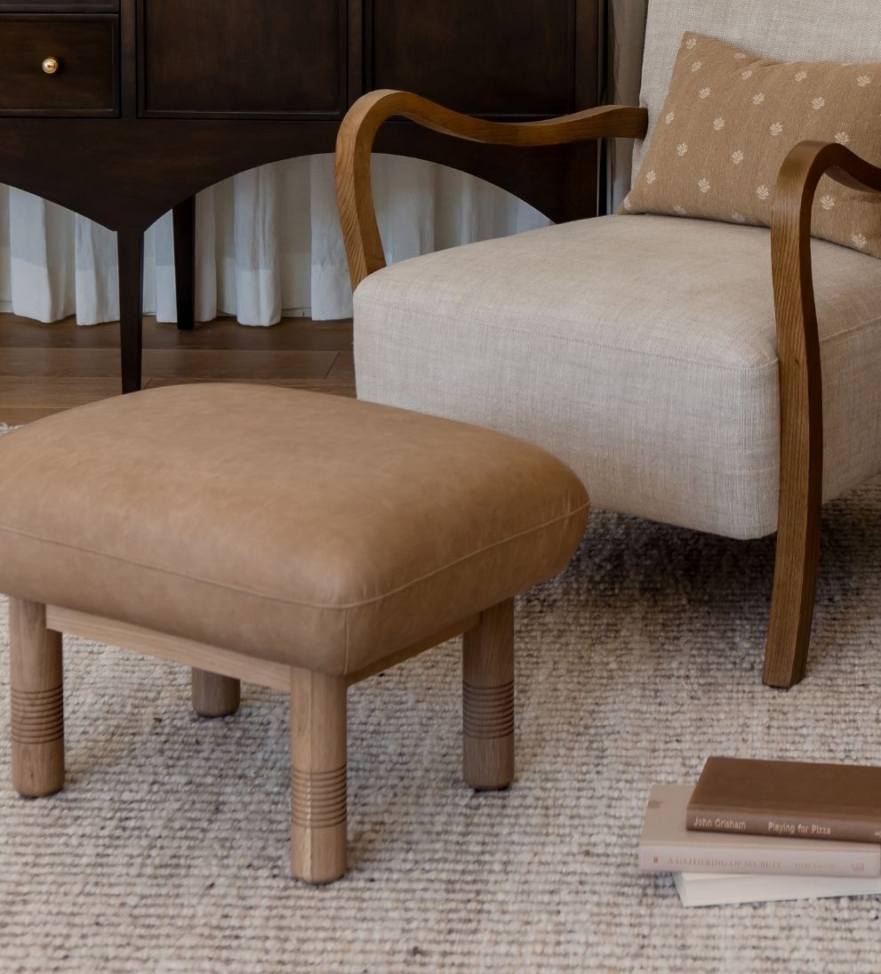 Siena Leather Stool | Le Mae – Le Maé