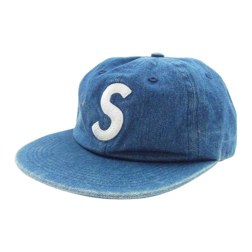 Supreme シュプリーム 17SS Washed Denim S Logo 6-Panel Cap デニム