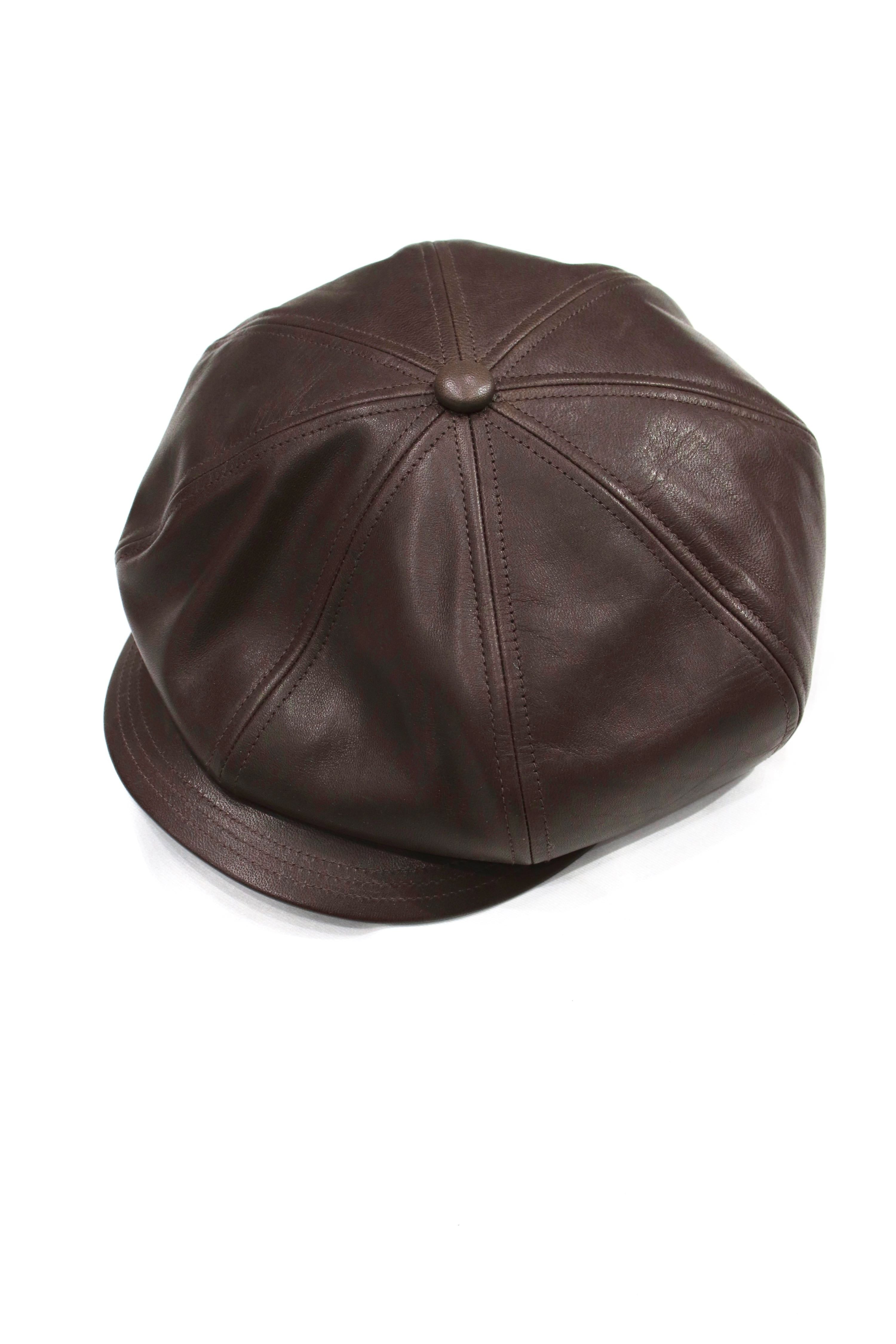 SOLARIS(ソラリス)のHORSEHIDE CASQUETTE DEEP-OLD BOY BROWNの通販